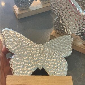 Silver Butterfly Decoration